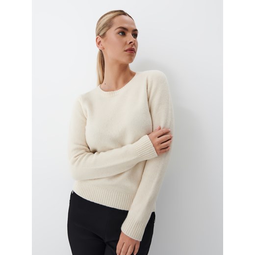 Mohito - Gładki sweter - Kremowy Mohito L Mohito