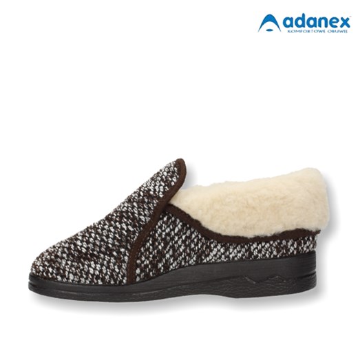 Bambosze Adanex 14698 obuwie-lizuraj-pl szary