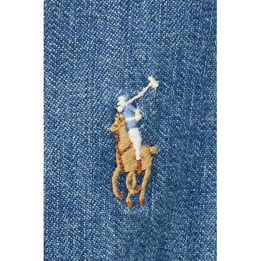 Polo Ralph Lauren koszula jeansowa 710792043001 męska regular z kołnierzykiem Polo Ralph Lauren S promocja ANSWEAR.com