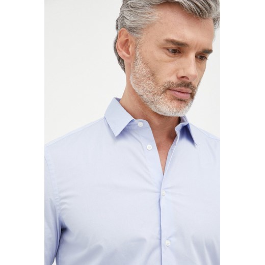 Sisley koszula męska slim z kołnierzykiem klasycznym ze sklepu ANSWEAR.com w kategorii Koszule męskie - zdjęcie 147580751
