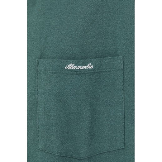 Abercrombie &amp; Fitch koszula męska kolor zielony relaxed z kołnierzykiem Abercrombie & Fitch XXL ANSWEAR.com okazja