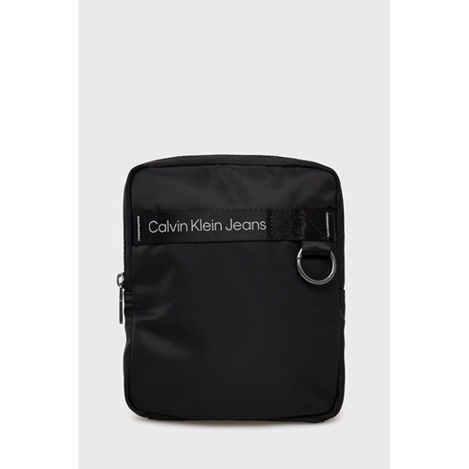 Calvin Klein Jeans torebka kolor czarny ze sklepu ANSWEAR.com w kategorii Torby męskie - zdjęcie 147585283