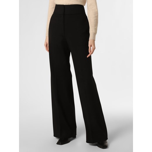 HUGO Spodnie Kobiety czarny jednolity ze sklepu vangraaf w kategorii Spodnie damskie - zdjęcie 147592353