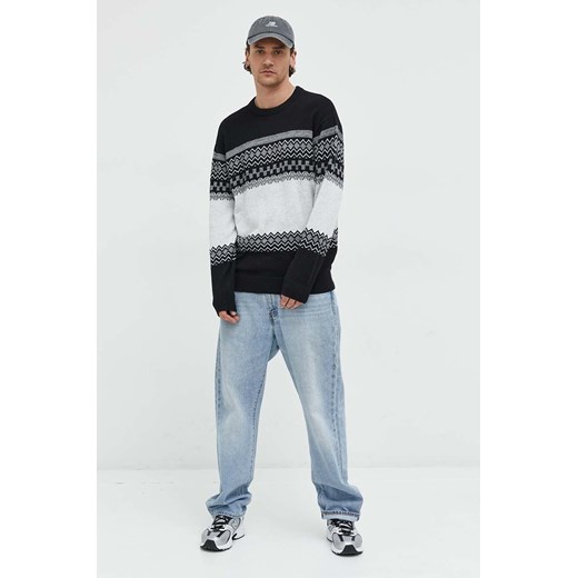 Hollister Co. sweter męski kolor czarny lekki ze sklepu ANSWEAR.com w kategorii Swetry męskie - zdjęcie 147595570