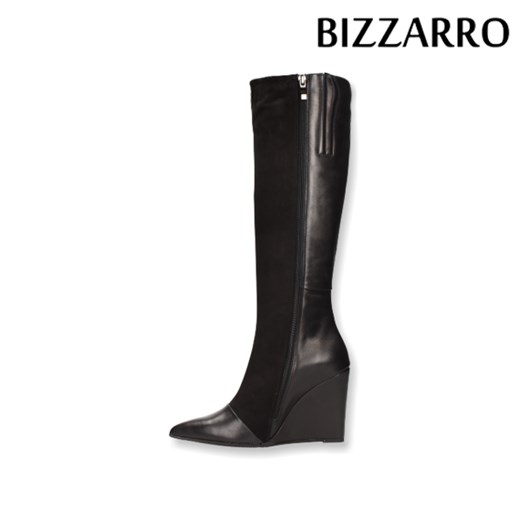 Kozaki Bizzarro Stifbut K-1616 obuwie-lizuraj-pl czarny
