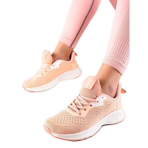 TRENDI Wiązane Buty Sportowe pomarańczowe Trendi 40 ButyModne.pl