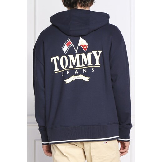 Bluza męska Tommy Jeans czarna młodzieżowa z napisem 