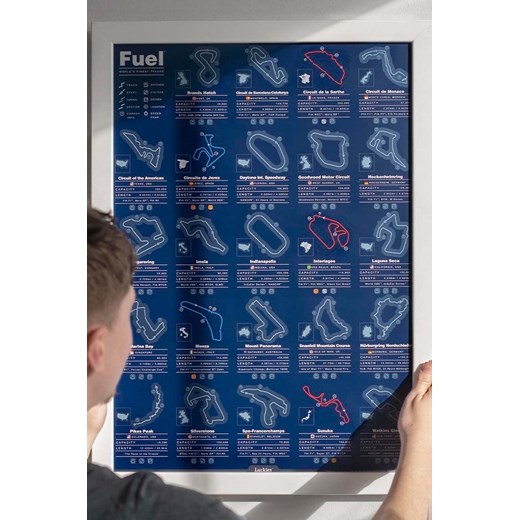 Luckies of London plakat zdrapka Fuel Poster Luckies Of London ONE ANSWEAR.com