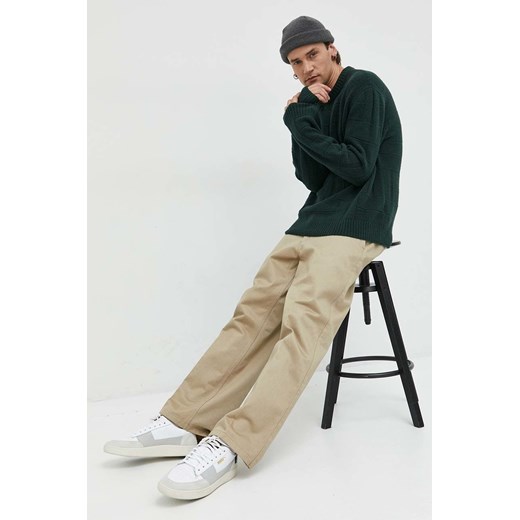 Abercrombie &amp; Fitch sweter męski kolor zielony Abercrombie & Fitch XL ANSWEAR.com