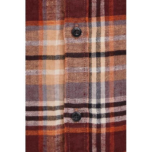 Scotch &amp; Soda Koszula męska kolor brązowy regular z kołnierzykiem XL okazja ANSWEAR.com