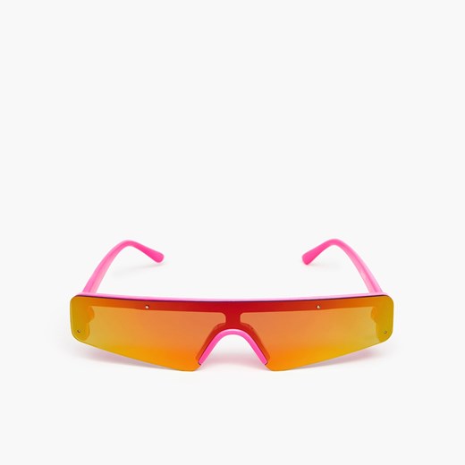 Cropp - Pomarańczowo-różowe okulary przeciwsłoneczne - Wielobarwny Cropp Uniwersalny Cropp okazyjna cena