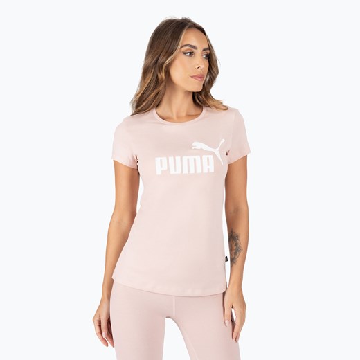Koszulka treningowa damska PUMA ESS Logo Tee różowa 586775 47 Puma wyprzedaż sportano.pl