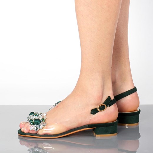 Sandały damskie Sabatina z niskim obcasem eleganckie 