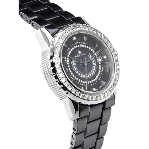 Zegarek kwarcowy w kolorze czarno-srebrnym Stella Maris onesize Limango Polska promocyjna cena