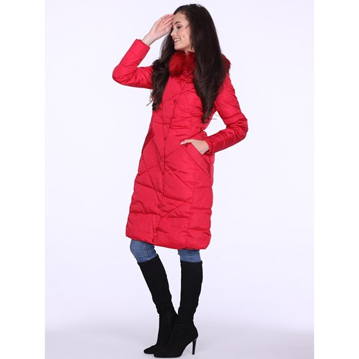 Pikowany zimowy płaszcz damski Perso Perso M Eye For Fashion