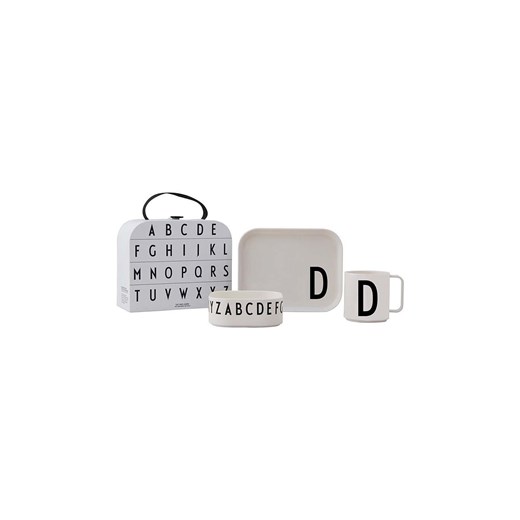 Design Letters zestaw śniadaniowy dla dzieci Classics in a suitcase D 4-pack ze sklepu ANSWEAR.com w kategorii Naczynia dziecięce - zdjęcie 147702413