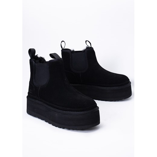 Sztyblety damskie czarne UGG W NEUMEL PLATFORM CHELSEA 39 Sneaker Peeker