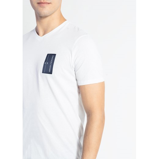 Koszulka męska biała Armani Exchange 3LZTFB ZJBVZ 1100 Armani Exchange M Sneaker Peeker