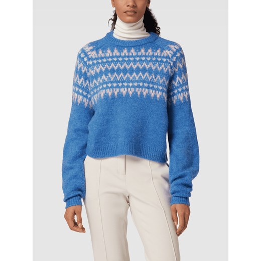 Sweter z norweskim wzorem z raglanowymi rękawami Review S Peek&Cloppenburg 