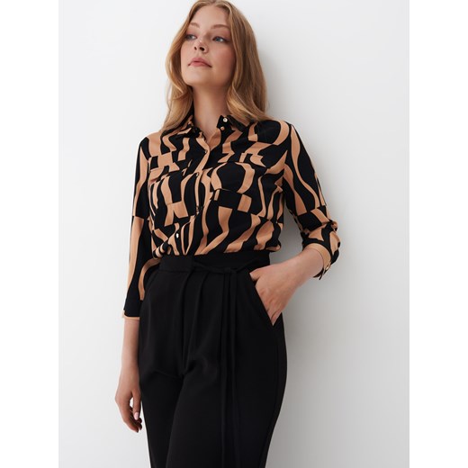 Mohito - Koszula z modnym wzorem - Beżowy Mohito 34 Mohito