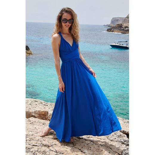 Sukienka infinity maxi Whispering Blue S/M Naoko S/M NAOKO okazyjna cena