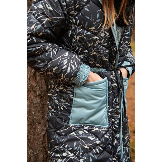 Wiązany płaszcz pikowany Garden Whisper XS Naoko XL okazyjna cena NAOKO