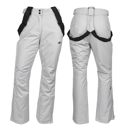 Spodnie narciarskie damskie 4F chłodny jasny szary melanż H4Z22 SPDN001 27M L Desportivo