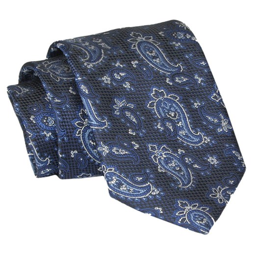 Krawat - ALTIES - Granat, Wzory Paisley KRALTS0830 ze sklepu JegoSzafa.pl w kategorii Krawaty - zdjęcie 147823910