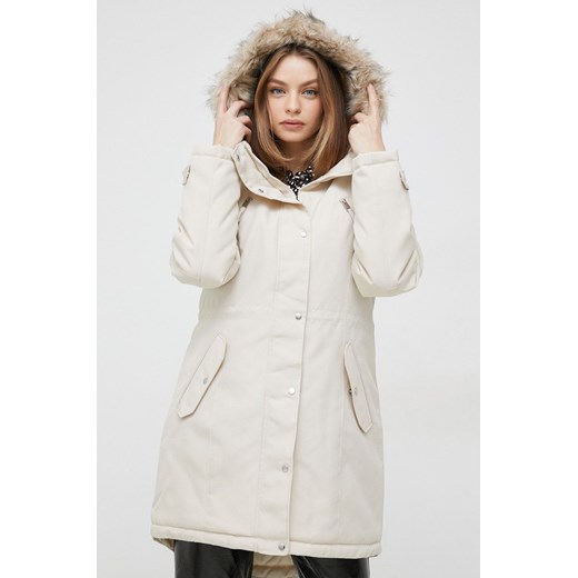 Vero Moda kurtka damska kolor beżowy zimowa Vero Moda XL ANSWEAR.com