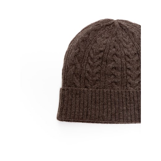 Kaszmirowa czapka unisex "Cleo" w kolorze brązowym Just Cashmere onesize okazja Limango Polska