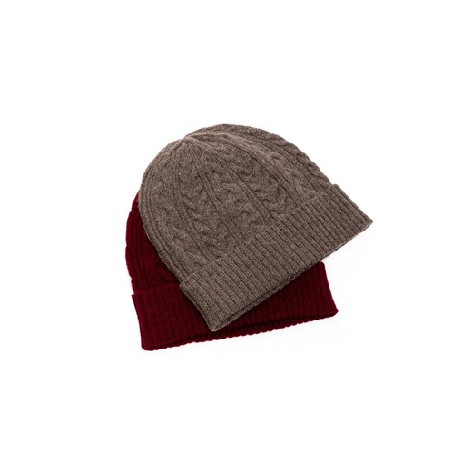 Kaszmirowa czapka unisex "Cleo" w kolorze brązowym Just Cashmere onesize wyprzedaż Limango Polska