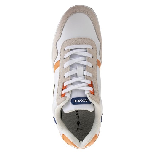 Sneakersy "F-Clip" w kolorze biało-beżowo-pomarańczowym Lacoste 43 Limango Polska wyprzedaż