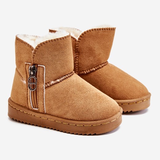 Buty zimowe dziecięce śniegowce bez zapięcia