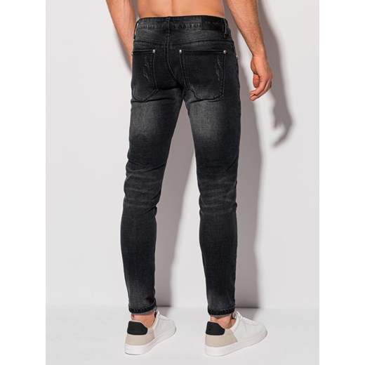 Spodnie męskie jeansowe 1304P - czarne Edoti.com 36 Edoti