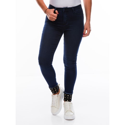 Spodnie damskie jeansowe 206PLR - granatowe Edoti.com XL Edoti