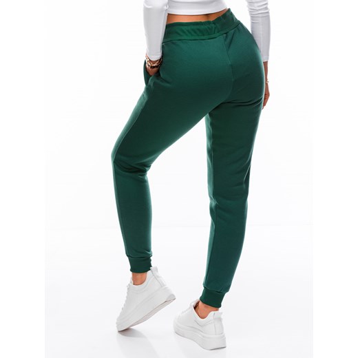 Spodnie damskie dresowe 070PLR - zielone Edoti.com M Edoti okazja