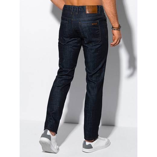 Spodnie męskie jeansowe 1148P - ciemnoniebieskie Edoti.com 29 Edoti wyprzedaż