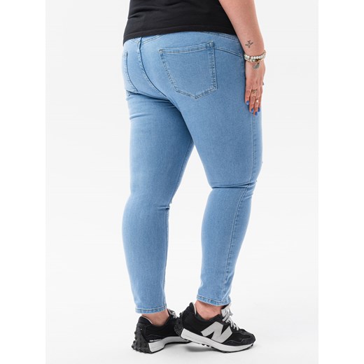 Spodnie damskie jeansowe Plus Size 132PLR - niebieskie Edoti.com 38 okazja Edoti