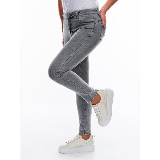 Spodnie damskie jeansowe 210PLR - jasnoszare Edoti.com L Edoti