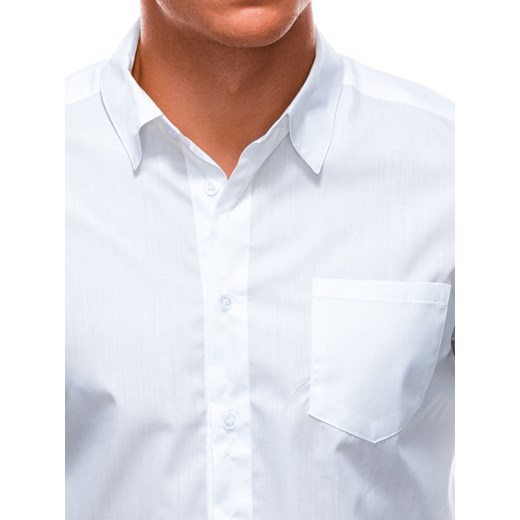 Koszula męska z długim rękawem 597K - biała Edoti.com XL Edoti