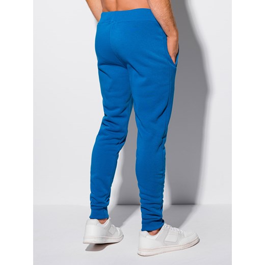 Spodnie męskie dresowe 1088P - niebieskie Edoti.com XL Edoti okazja