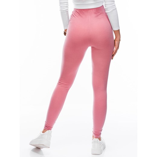 Spodnie damskie legginsy 071PLR - różowe Edoti.com XXL okazja Edoti