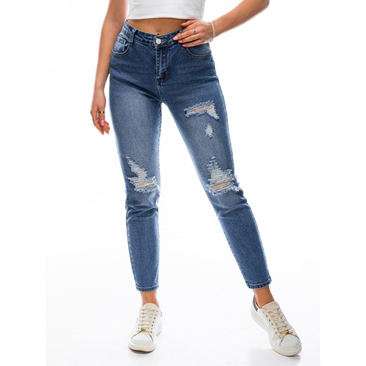 Spodnie damskie jeansowe 142PLR - niebieskie Edoti.com 37 Edoti wyprzedaż