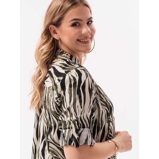 Koszula damska 005KLR - zielona Edoti.com L promocja Edoti