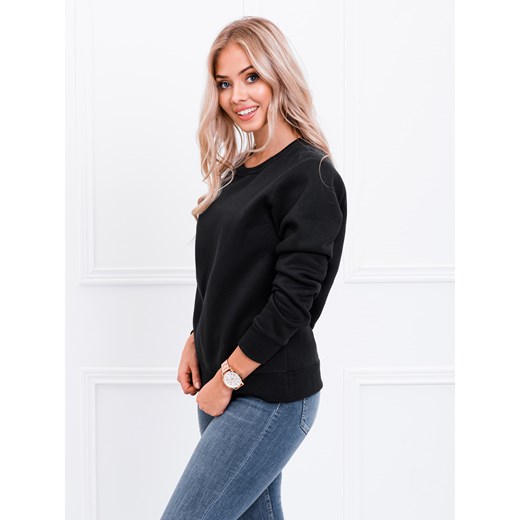 Bluza damska bez kaptura 001TLR - czarna Edoti.com XL Edoti wyprzedaż