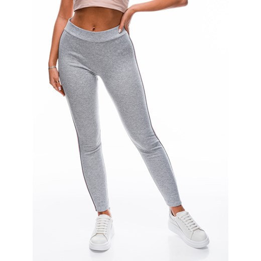 Spodnie damskie legginsy 177PLR - szare Edoti.com L/XL Edoti