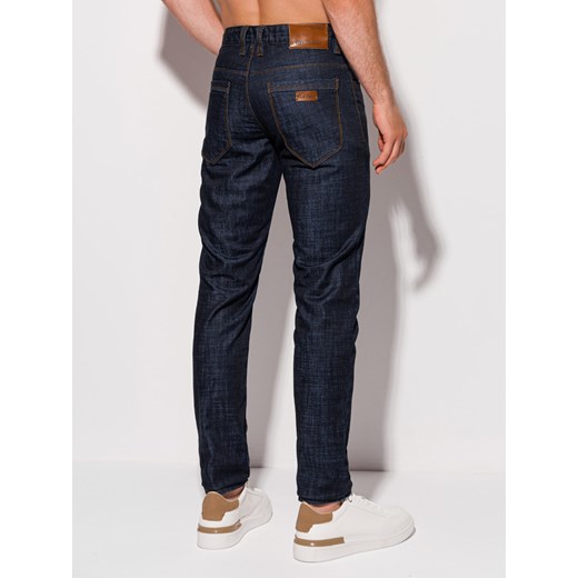 Spodnie męskie jeansowe 1252P - niebieskie Edoti.com 30 wyprzedaż Edoti