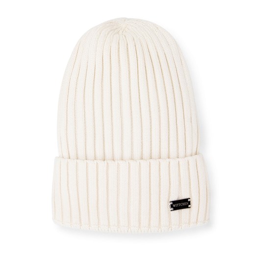 Damska czapka z gęstym splotem prosta ze sklepu WITTCHEN w kategorii Czapki zimowe damskie - zdjęcie 147914180