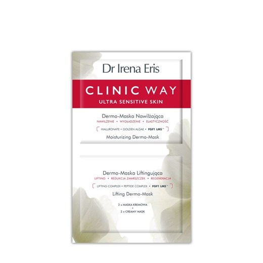 Dr Irena Eris Clinic Way Dermo-Maska Nawilżająca + Dermo-Maska Liftingująca 2x6 Dr Irena Eris okazja Dr Irena Eris