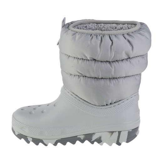 Buty Crocs Classic Neo Puff Boot Jr 207684-007 szare Crocs 28 ButyModne.pl